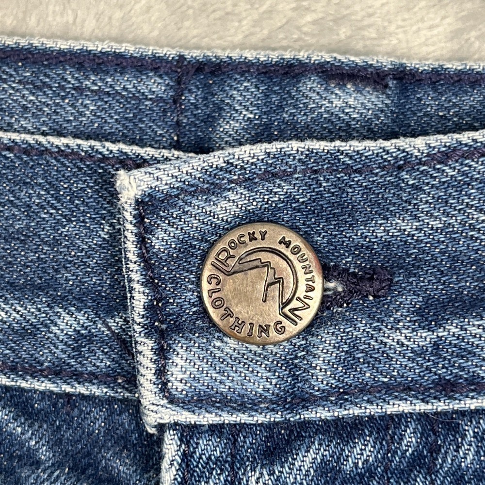 Vintage Rocky Mountain Jeans Bareback Women Blue Western High Rise Yoke 27/5 - Picture 9 of 15